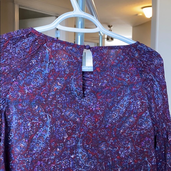 Urban Outfitters Purple Paisley Crop Top - Picture 5 of 6